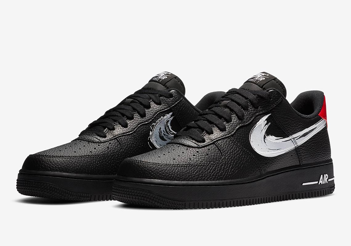 black af1 with white tick