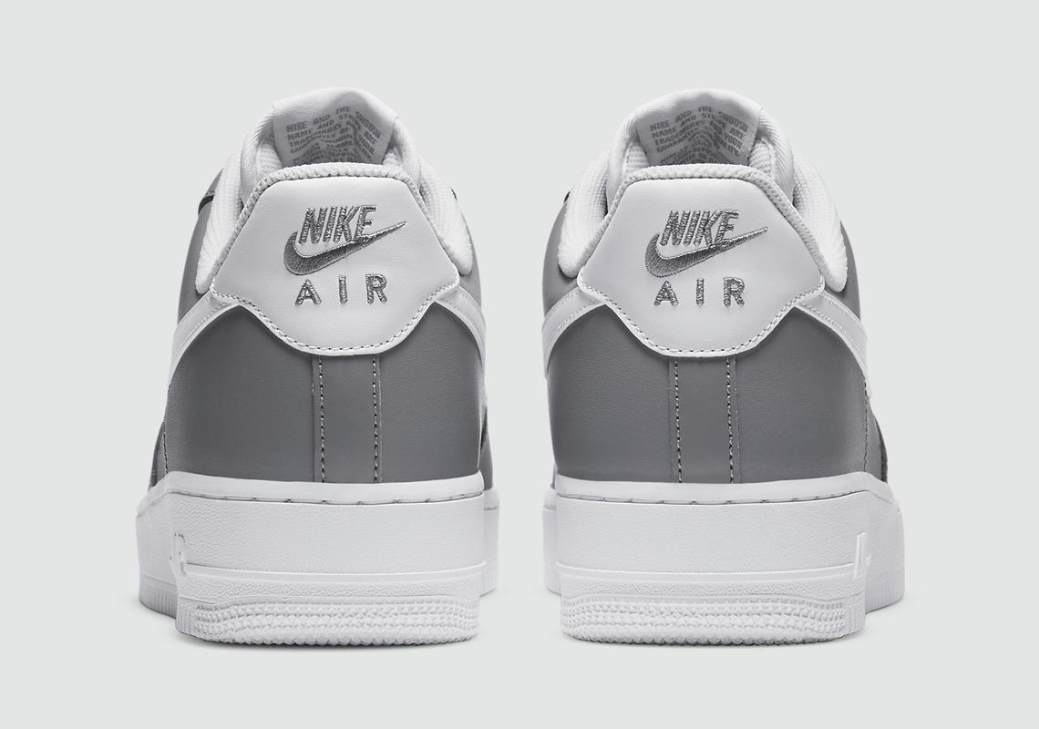 air force 1 low grey and white