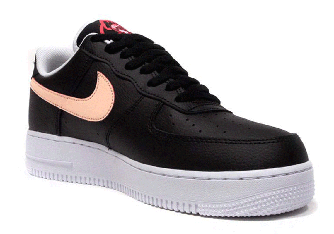 Nike Air Force 1 Low ‘07 LV8 Worldwide 11.5 Black White Crimson CK6924-001  1 3 4