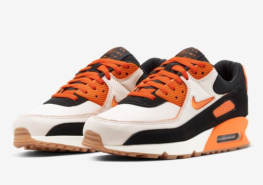Official Images Of The Nike Air Max 90 “Home And Away” In Safety Orange