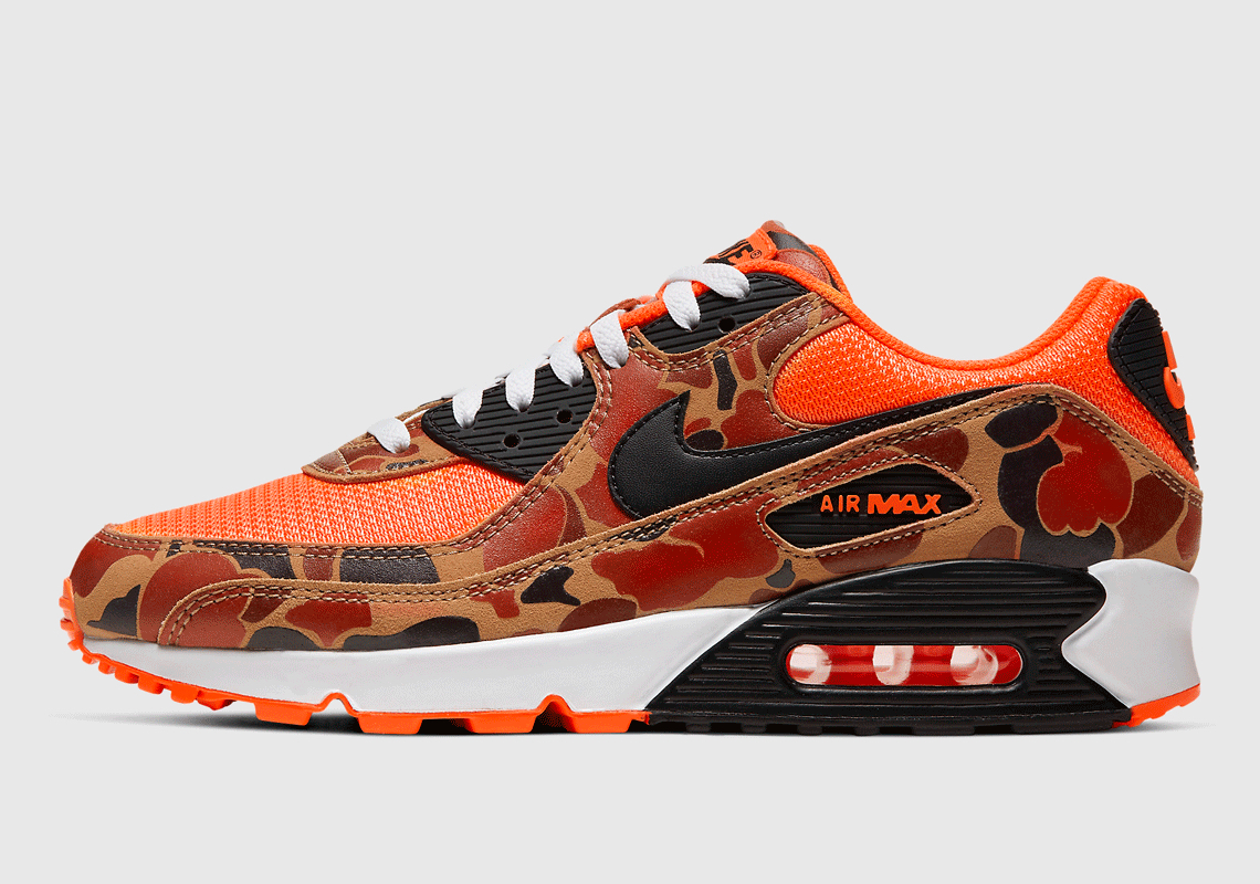 nike orange camo shoes