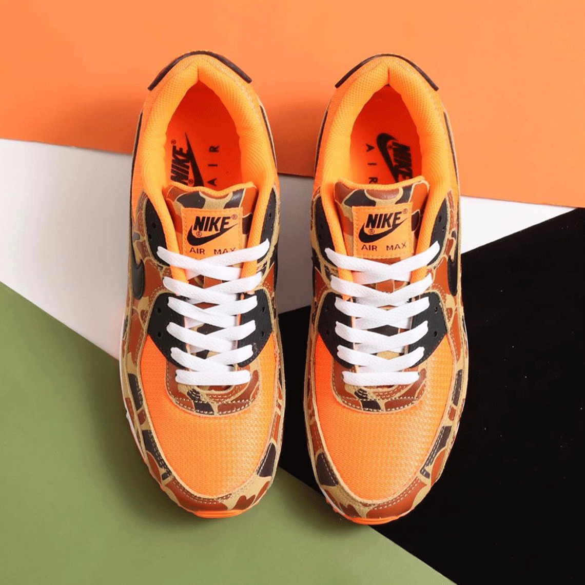 Nike Air Max 90 Orange Camo Cw4039 800 2 1