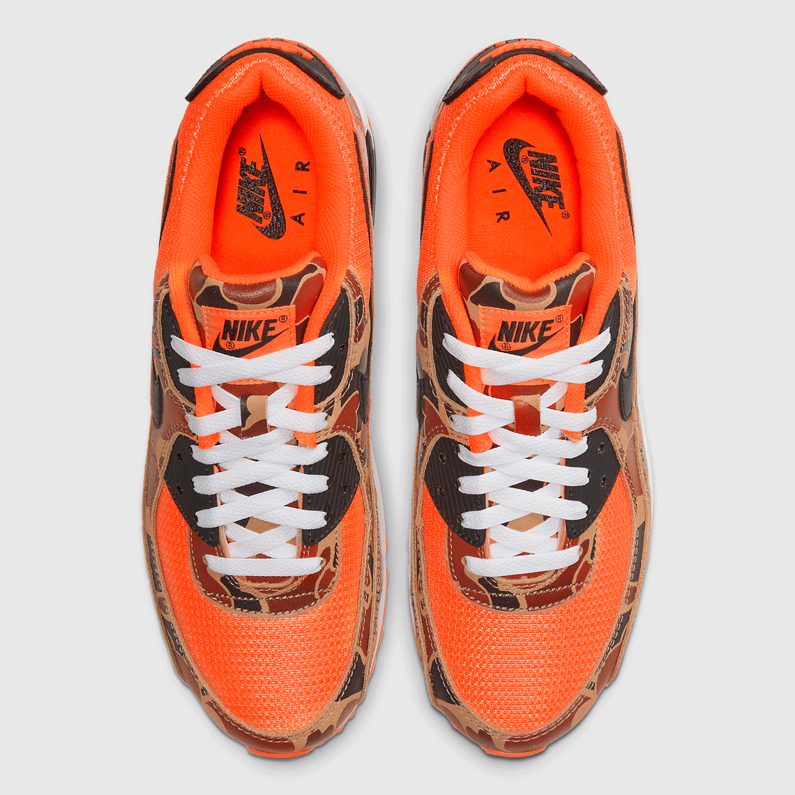 Nike Air Max 90 Orange Duck Camo CW4039-800 | SneakerNews.com