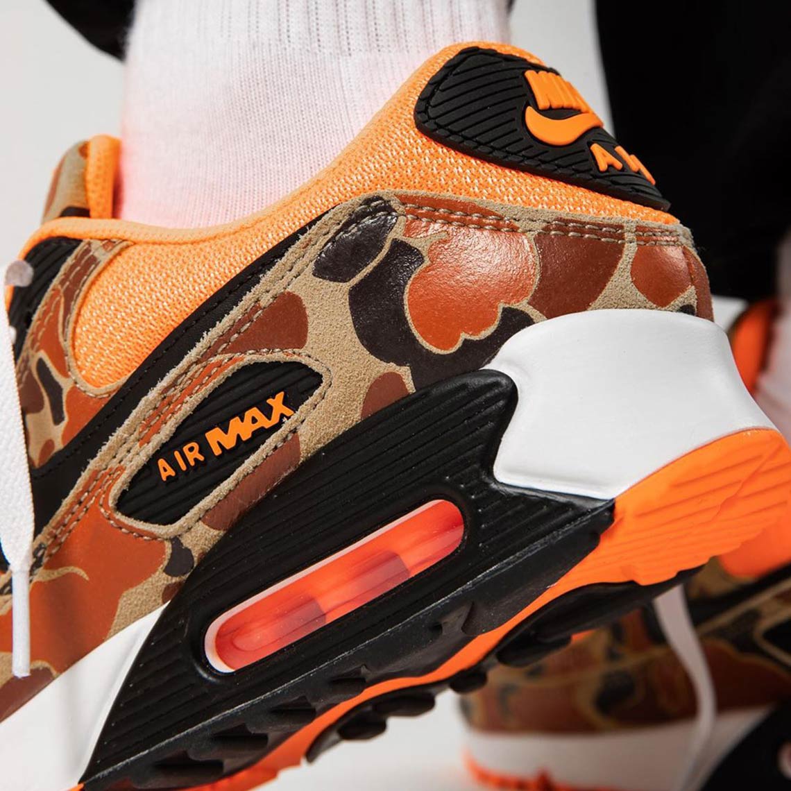 Nike Air Max 90 Orange Duck Camo Release Reminder | SneakerNews.com