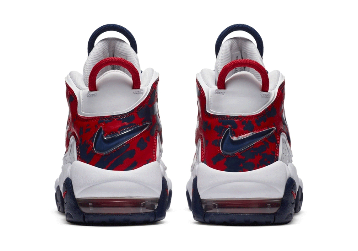Nike Air More Uptempo Gs White Red Blue 5