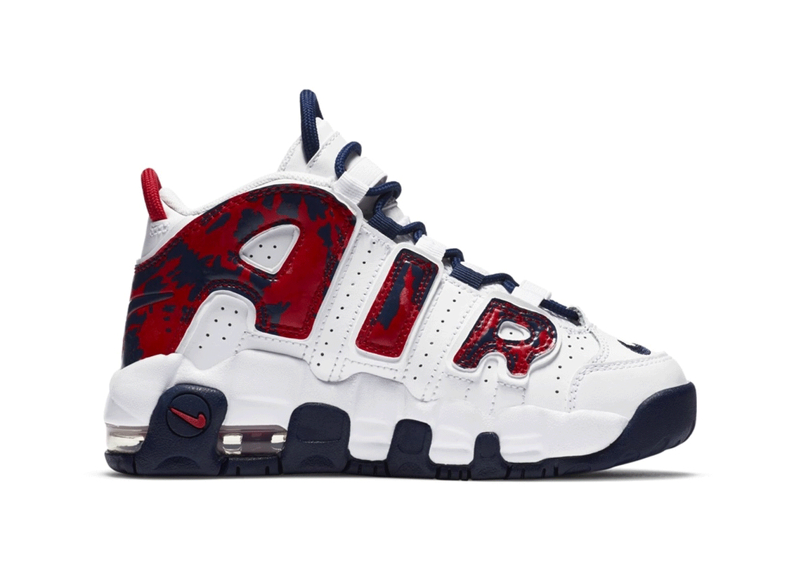 Nike Air More Uptempo Ps White Red Blue 6