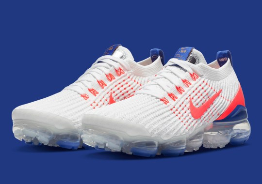 The these nike VaporMax Flyknit 3 Gets Classic New York Sports Colors