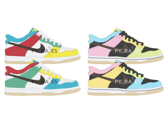 Nike Delivers Asymmetric Coloring And Fur Sock Liners With The Dunk Low “Free 99” Pack