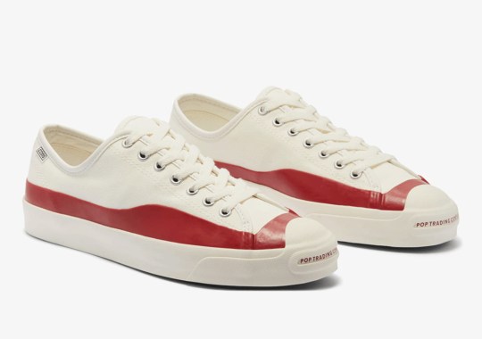 Pop Trading Company Adds Contrasting Overlays To The Converse Jack Purcell