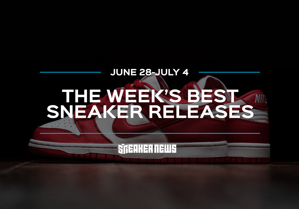 The Nike Dunk Low "University Red" And dn4200-064 jordan MA2 194 "Gym Red" Lead This Week's Best Sneaker Releases