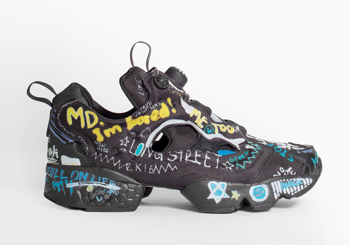 reebok instapump fury vetements doodle