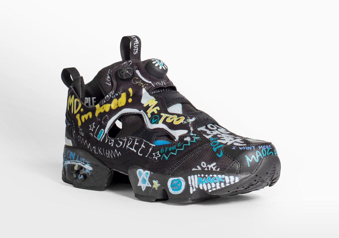 Vetements Reebok Instapump Fury Scribble Black 5