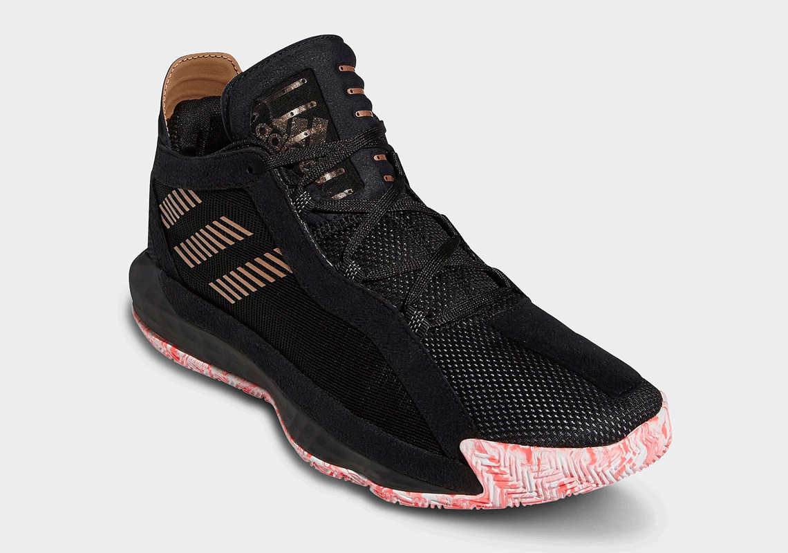 adidas Dame 6 Black Signal Pink FV8624 | SneakerNews.com