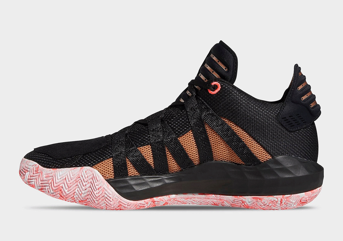 adidas Dame 6 Black Signal Pink FV8624 