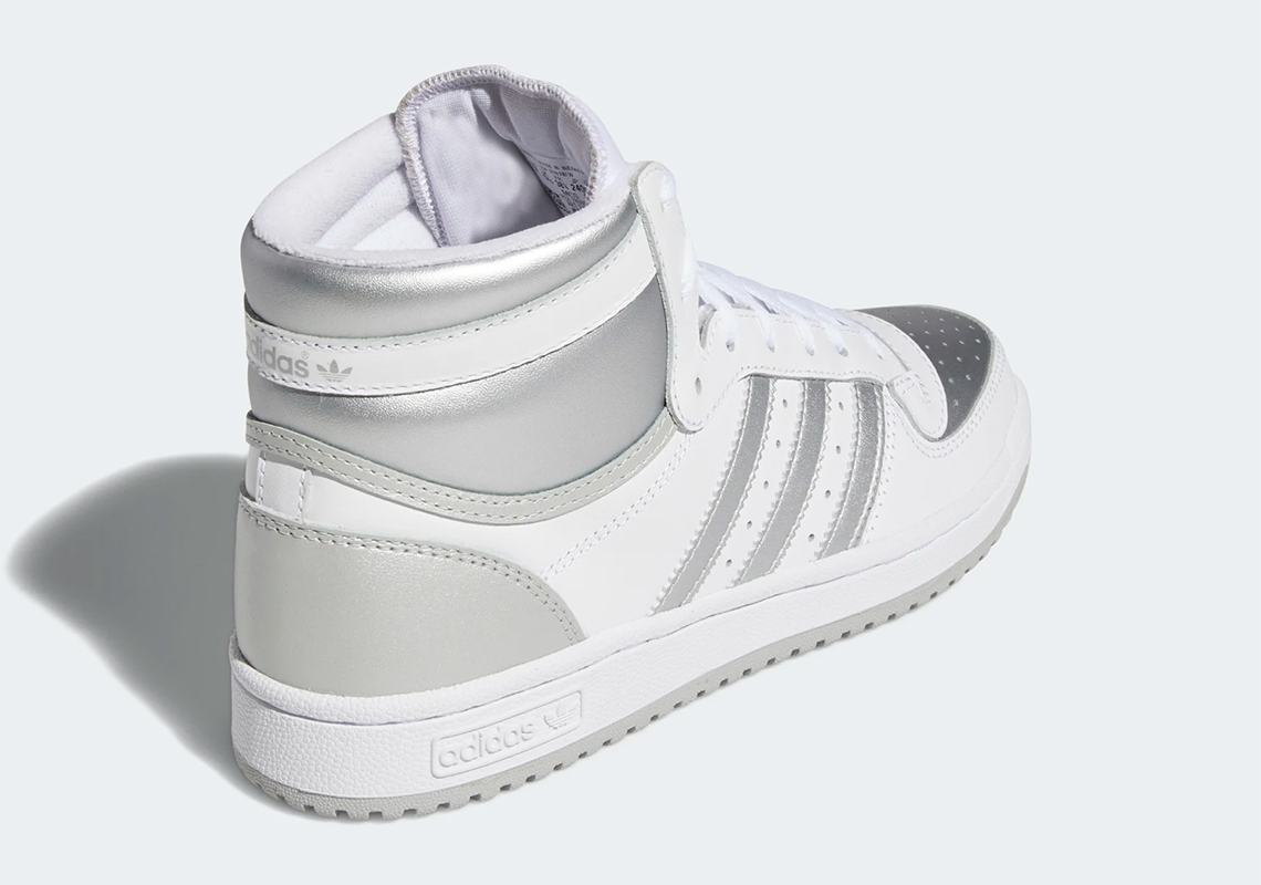 adidas Top Ten Hi White Silver FX8524 | SneakerNews.com