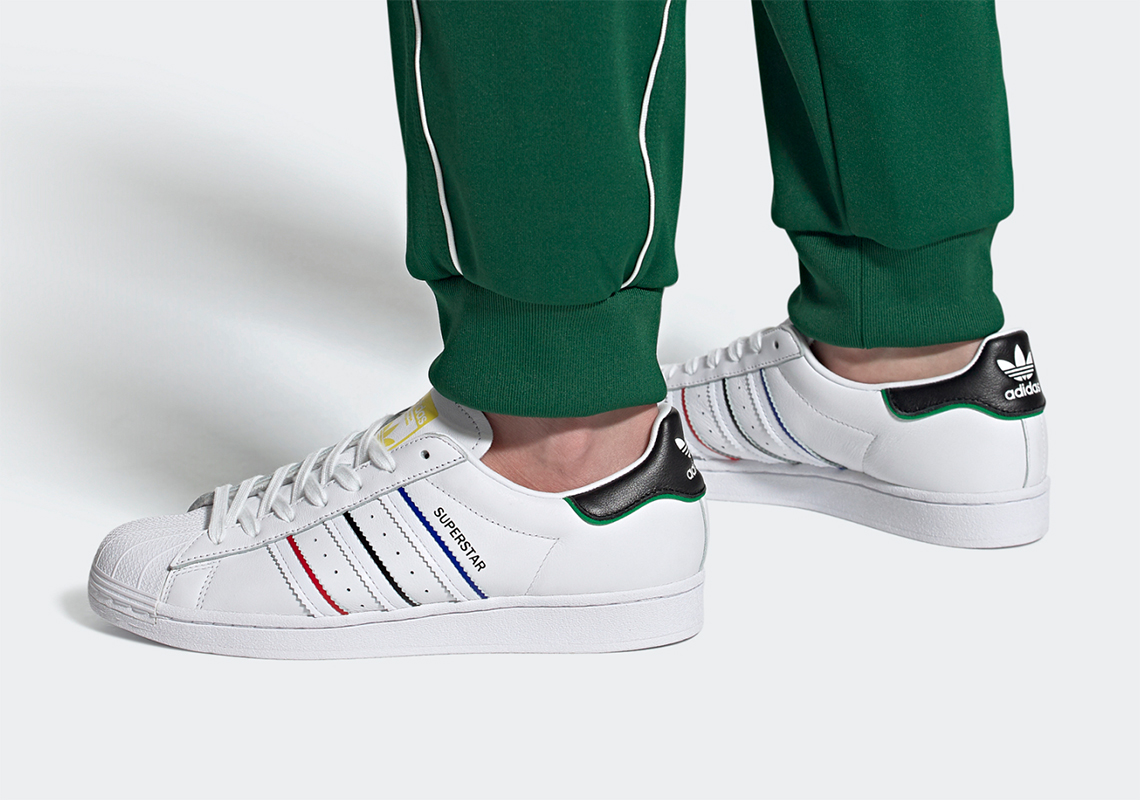 adidas with shiny stripes