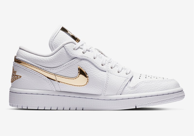 Air Jordan 1 Low White Metallic Gold CZ4776-100 | SneakerNews.com