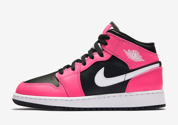 Air Jordan 1 Mid 555112-002 Black Pinksicle | SneakerNews.com