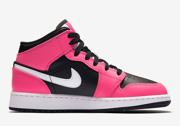 Air Jordan 1 Mid 555112-002 Black Pinksicle | SneakerNews.com