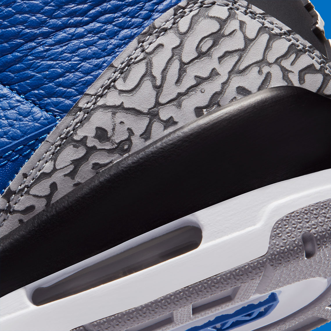 Air jordan 3 bleu hot sale