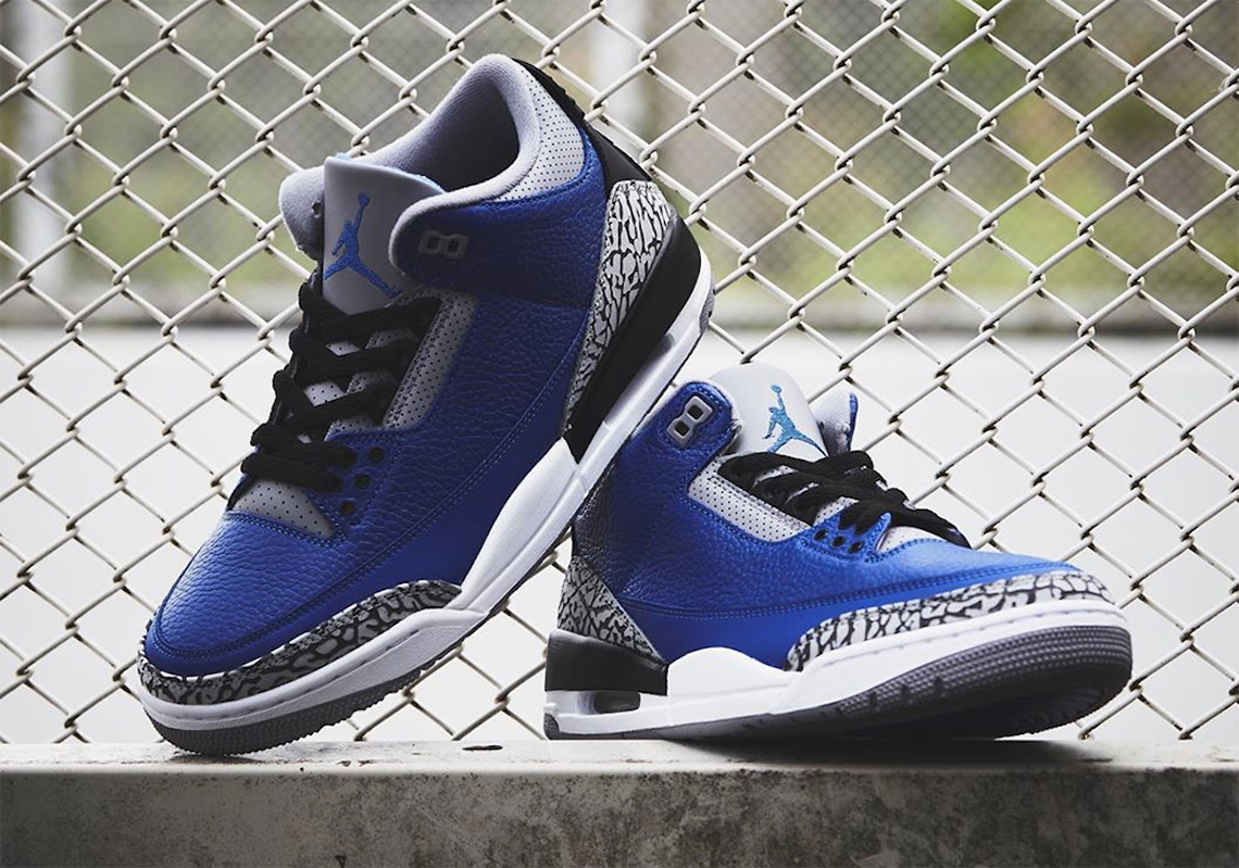 jordan 3 varsity royal on feet