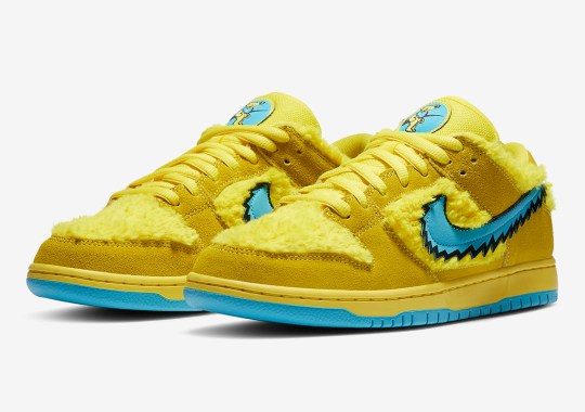 On-Foot Look At The Grateful Dead x Nike SB Dunk Low “Opti Yellow”