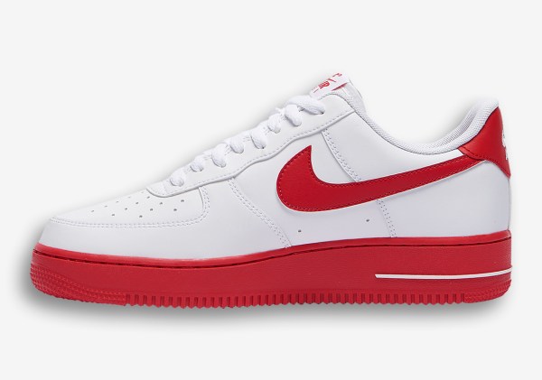 Nike Air Force 1 Low Red Bottoms CK7663-102 | SneakerNews.com