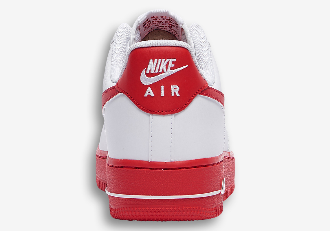 white air forces red bottom