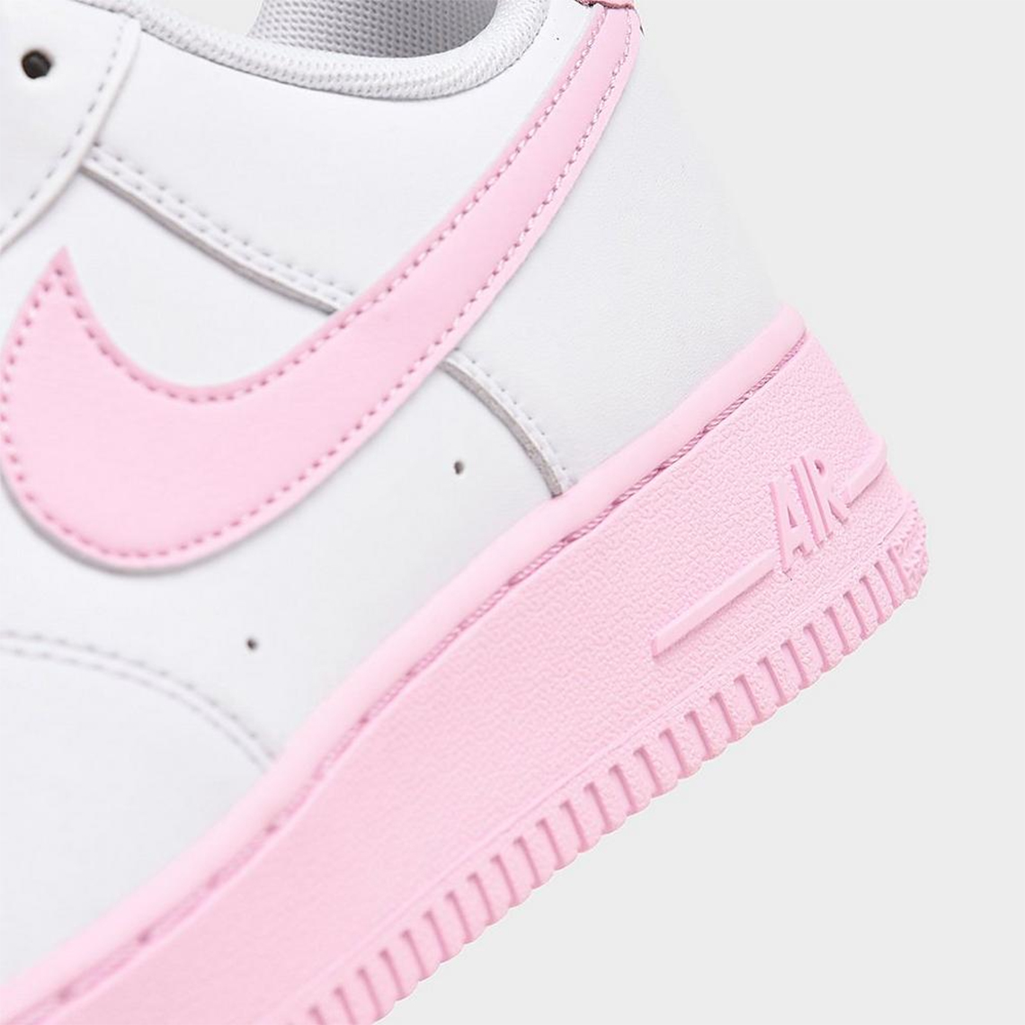 nike air force 1 white with pink tick