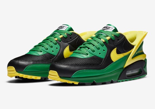The Nike Air Max 90 FlyEase Is Dropping Soon In “Oregon Ducks” Colors