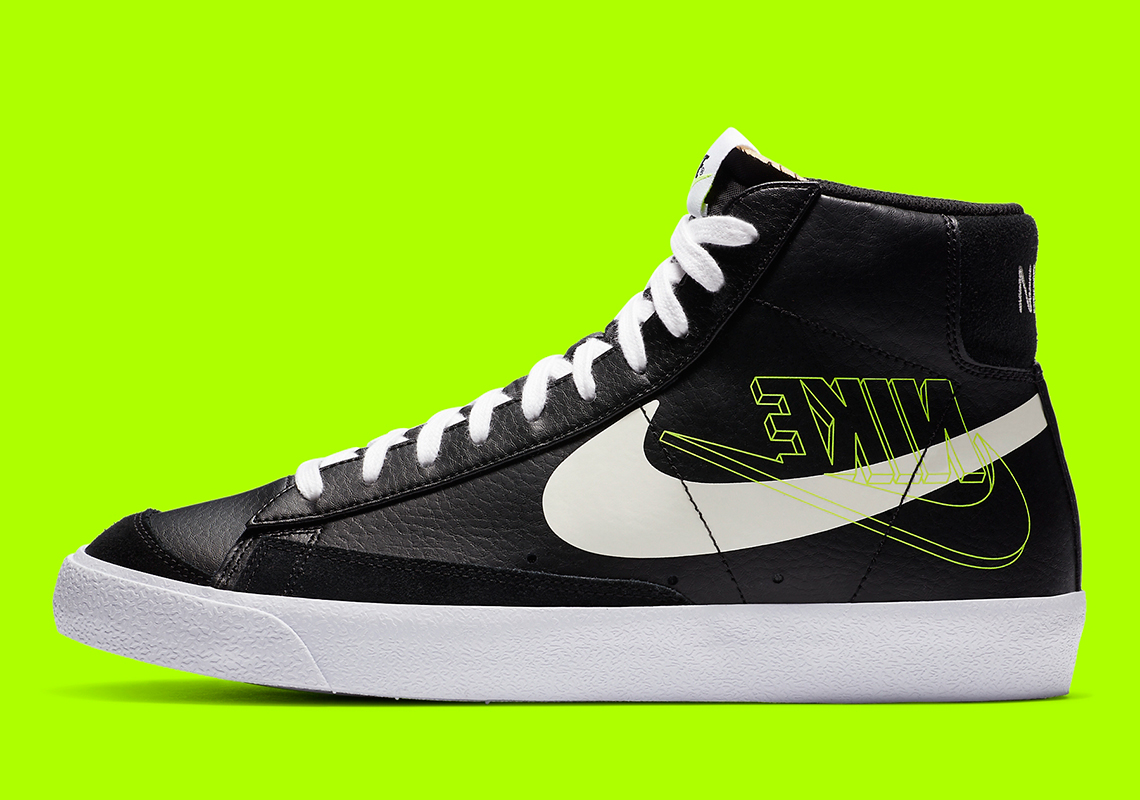 Nike Blazer Mid '77 Black Reverse Logo DA4651-001 | SneakerNews.com