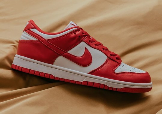 The Nike Dunk Low “University Red” Releases Tomorrow