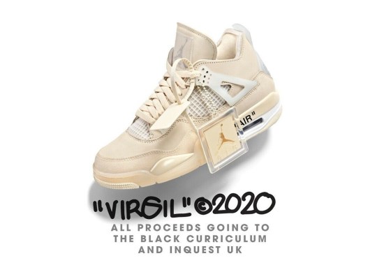 Virgil Abloh Auctions Signed, Unreleased Pair Of Off-White x Air Jordan 4s For Charity