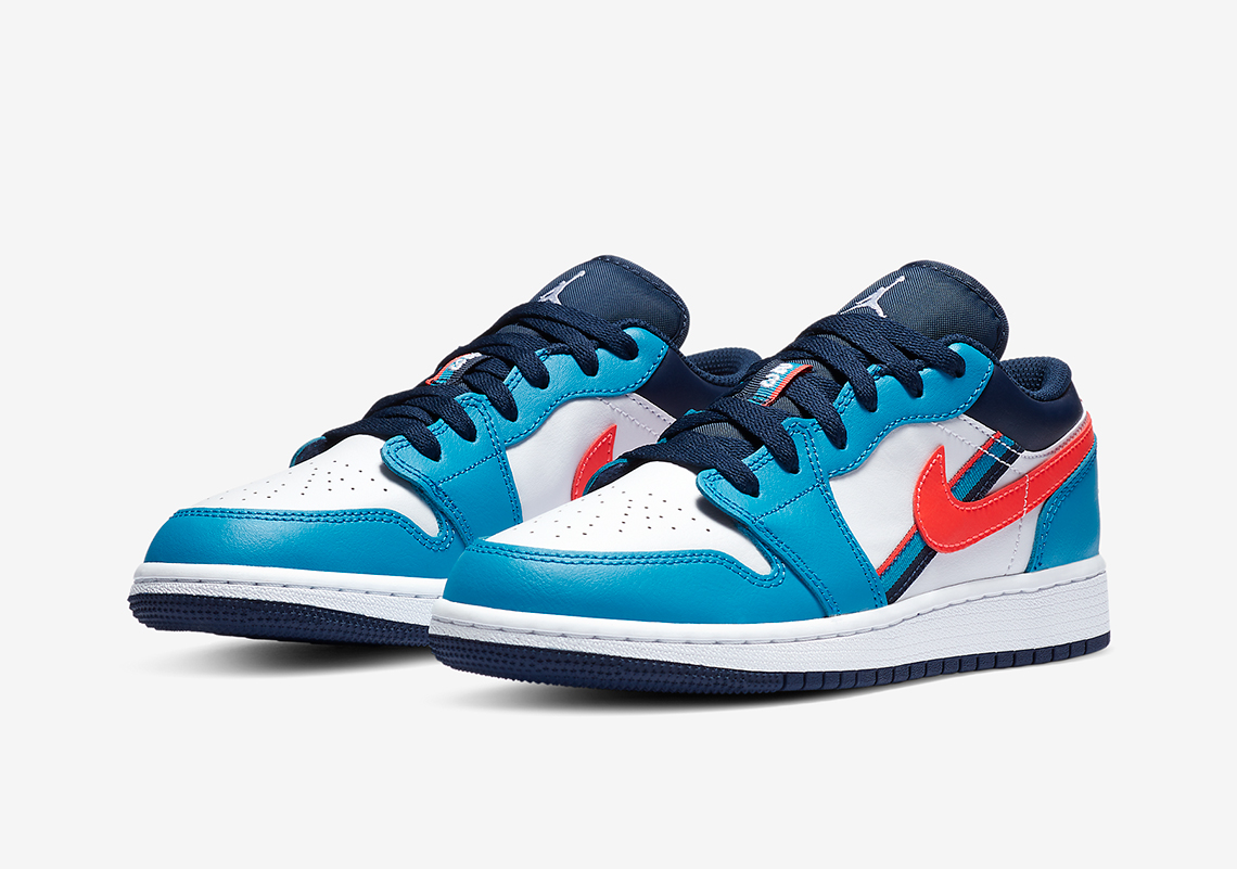 air jordan 1 low blue and red