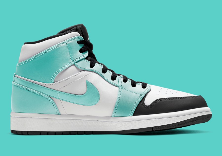 Air Jordan 1 Mid Island Green Igloo 554724-132 | SneakerNews.com