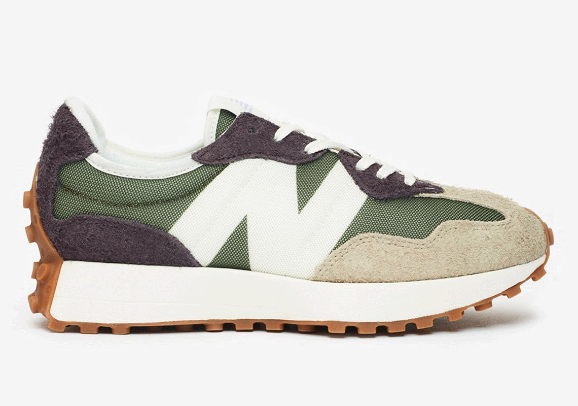 New Balance 327 Olive Green Release 