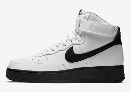 This Nike Air Force 1 High Gets A Solid Black Sole