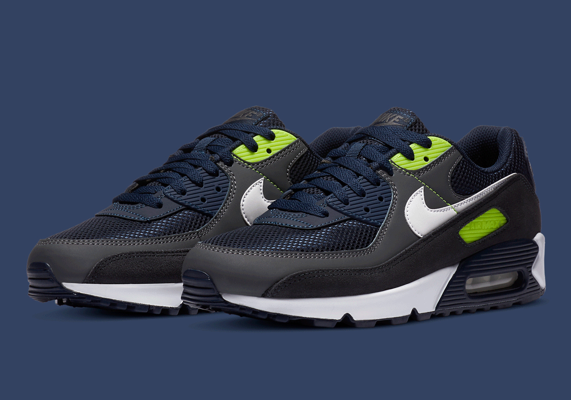 The Modern Seattle Seahawks Colorway Appears On The Nike Air Max 90