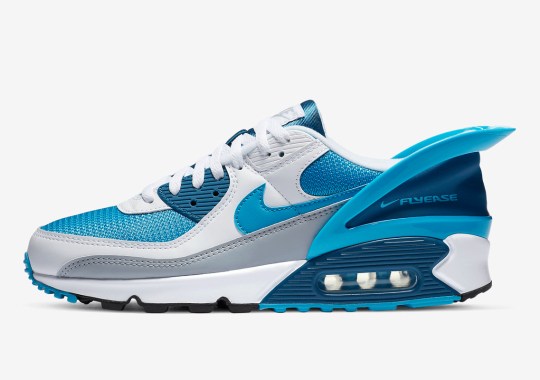 The Nike Air Max 90 FlyEase Is Now Available In “Laser Blue”