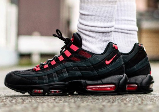 The Nike Air Max 95 “Laser Crimson” Adds Patterns On Reflective Heel
