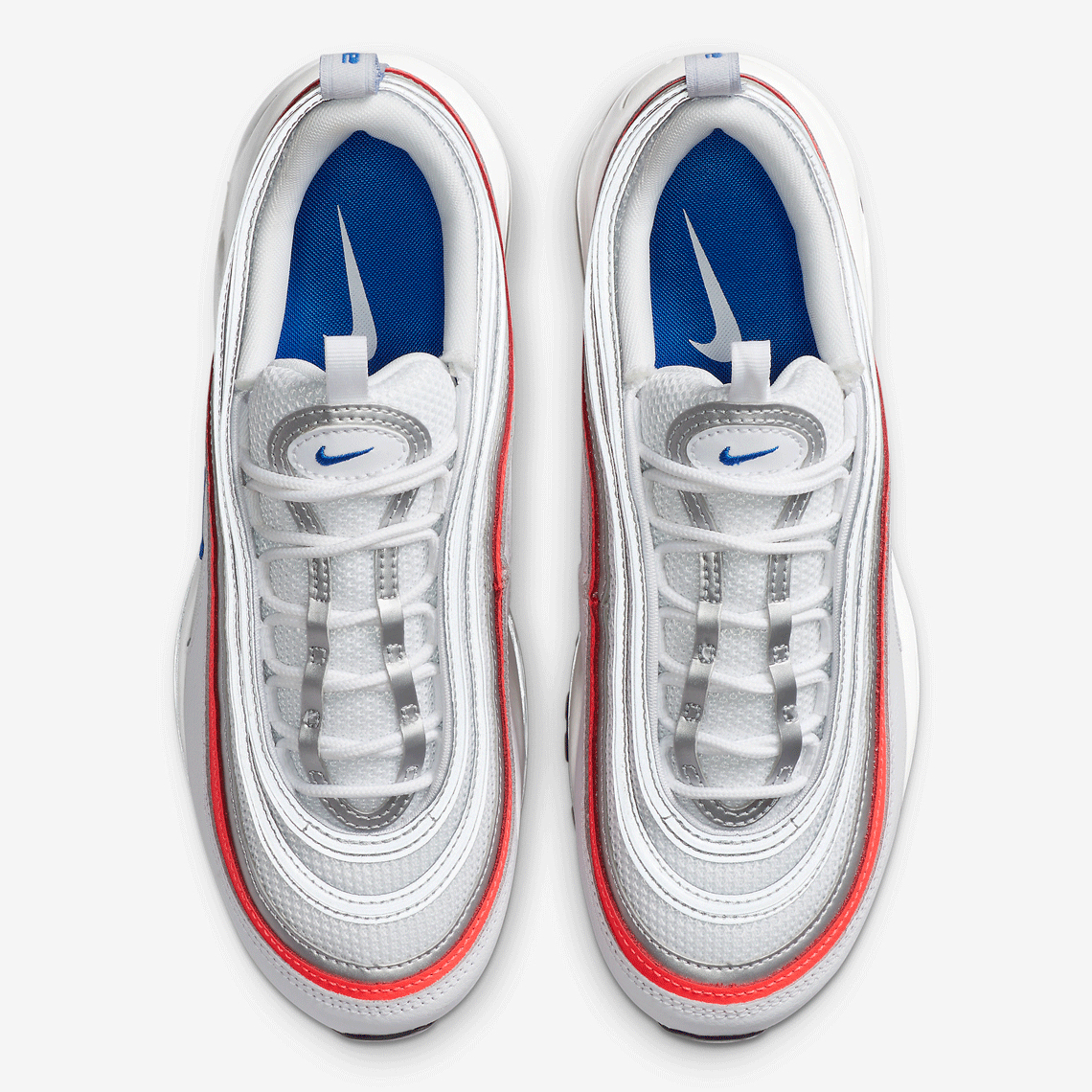 Air max 97 red and hot sale blue stripe