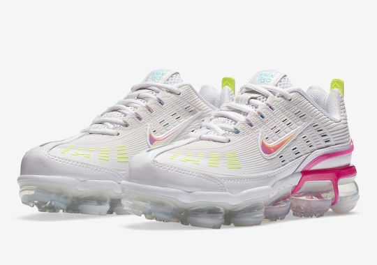 The Nike Air Vapormax 360 Accents Its Upper With Fire Pink And Volt