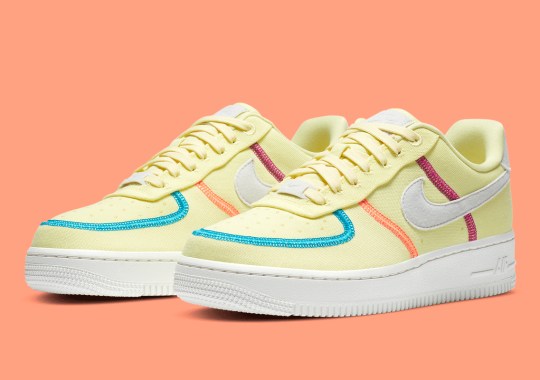 Nike Brings Back The “Inside Out” Look To This Womens’ Air Force 1 Low “Life Lime”