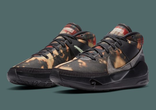 This Lifestyle Friendly Nike KD 13 Is Covered In Bleached Fabric And Plaid