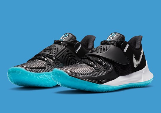 The Nike Kyrie Low 3 Dresses Up A Black Upper With Icy Blue Soles