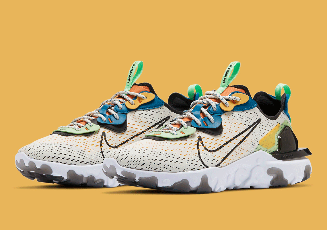 Multi-colored Overlays Above “Phantom” Uppers Appear On This Nike React Vision