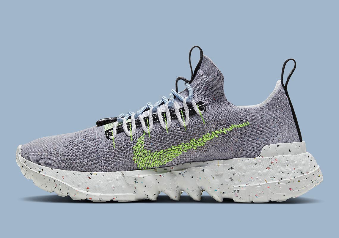 The Nike Space Hippie 01 Appears In Grey And Volt