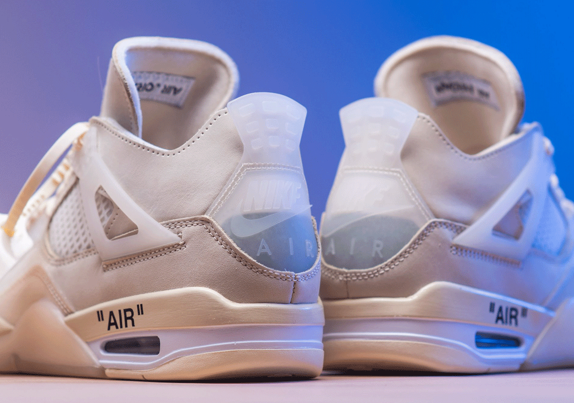 Off-White Air Jordan 4 Sail CV9388-100 Packaging | SneakerNews.com