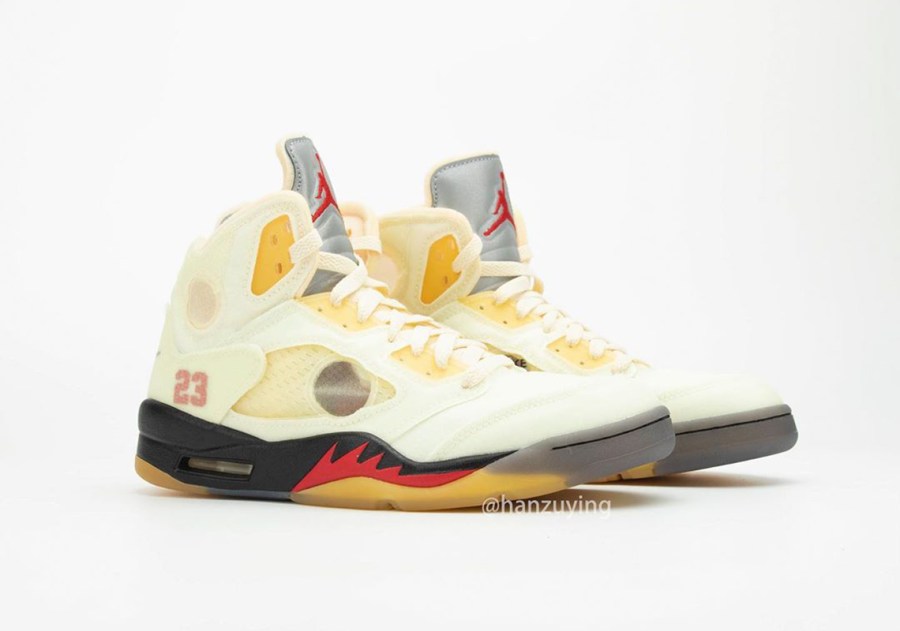 Off-White Air Jordan 5 Sail DH8565-100 Release Info | SneakerNews.com