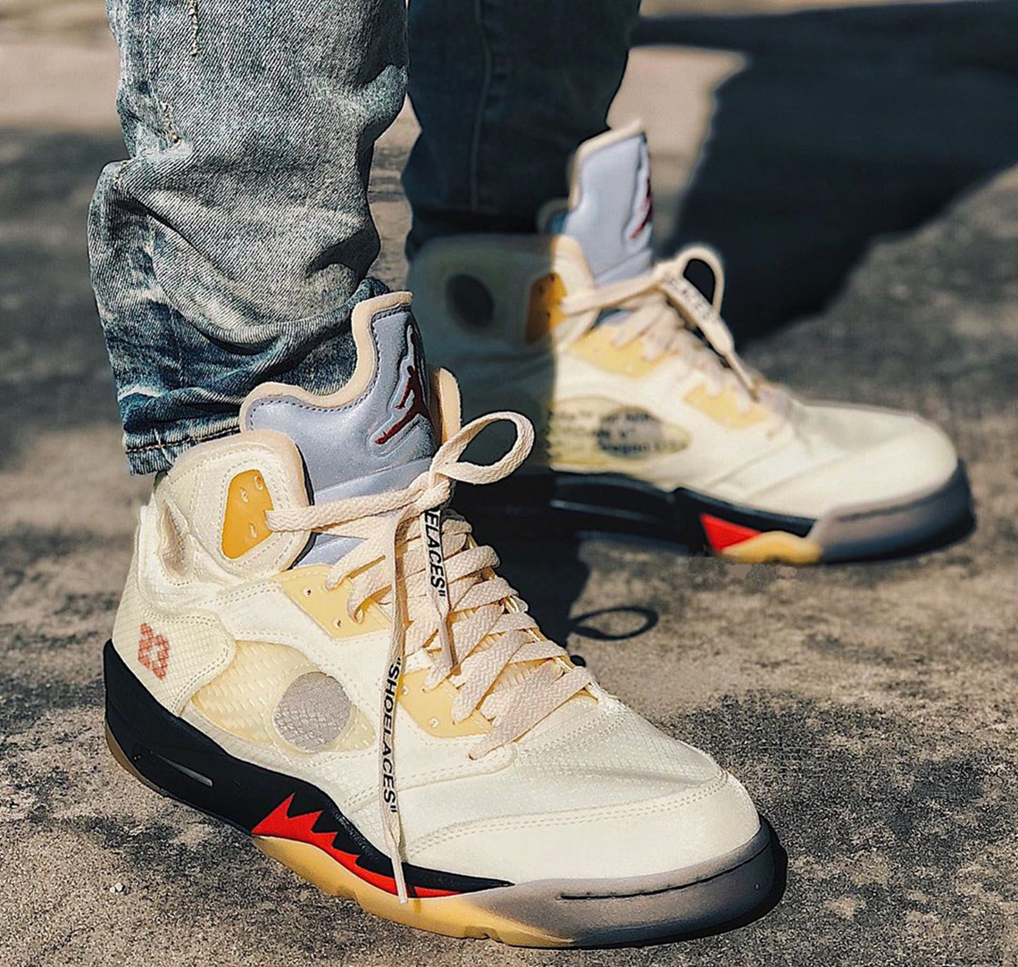 Forberedelse her Interesse Off-White Air Jordan 5 Sail DH8565-100 Release Info | SneakerNews.com
